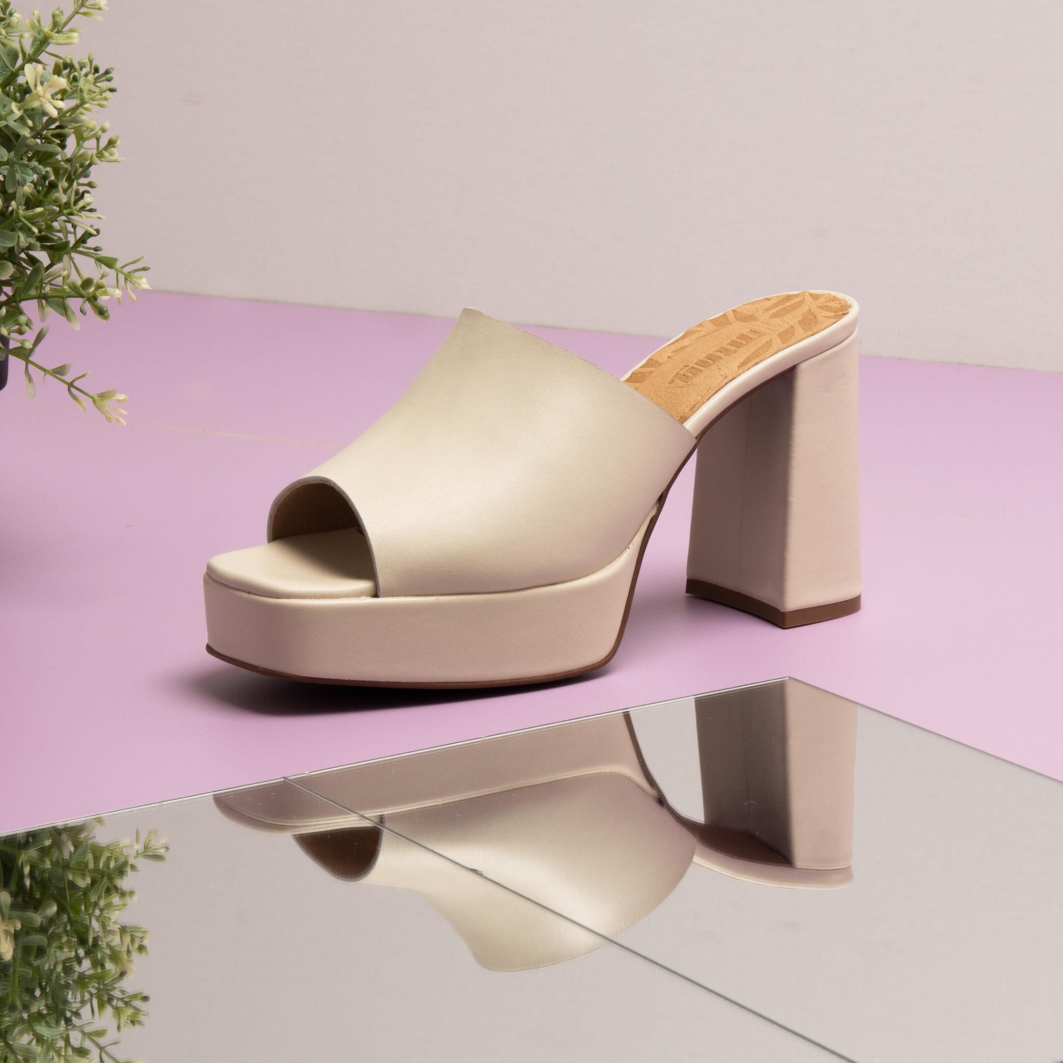 Mules best sale tacon mujer